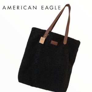 American Eagle Sherpa-like Tote/Shoulder Bag